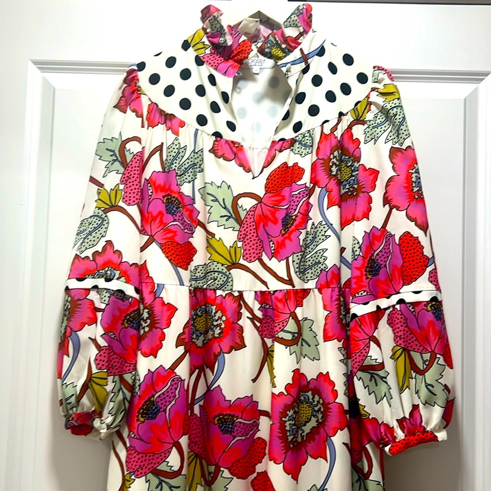 Crosby by Mollie Burch-EUC-maxi dress size M